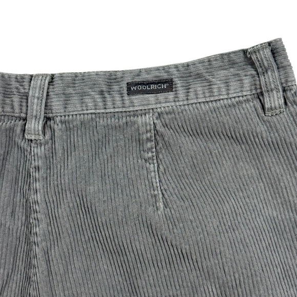 Woolrich Pants - Y2K Woolrich Gray Corduroy Pants High Rise Straight Leg Whale Back Womens 10